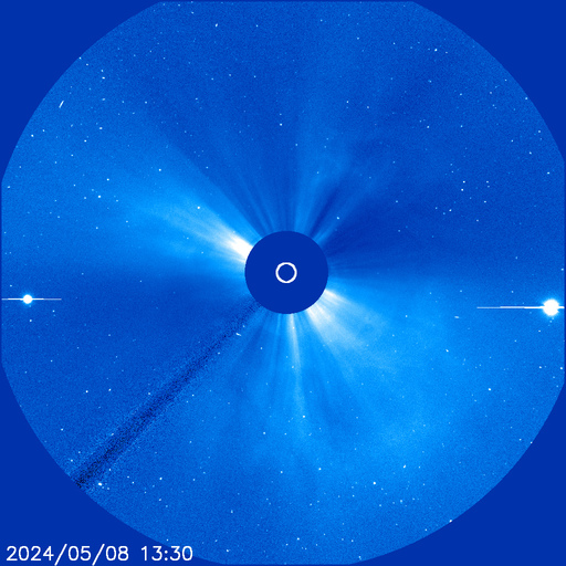 SOHO LASCO C3 Latest Image Изображение солнечного ветра