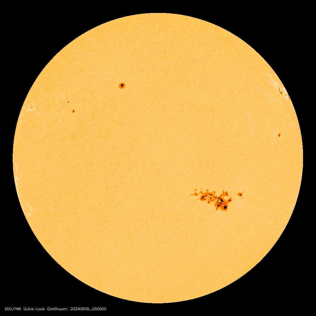 Det seneste billede af Solen optaget med SOHO-rumteleskopet.