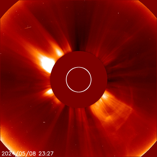 LASCO C2 image of sun from SOHO Satellite