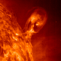 EIT 304  image of erupting filament